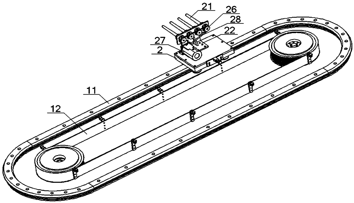 Automatic cleaning device for residual yarn on surfaces of fine yarn pipes