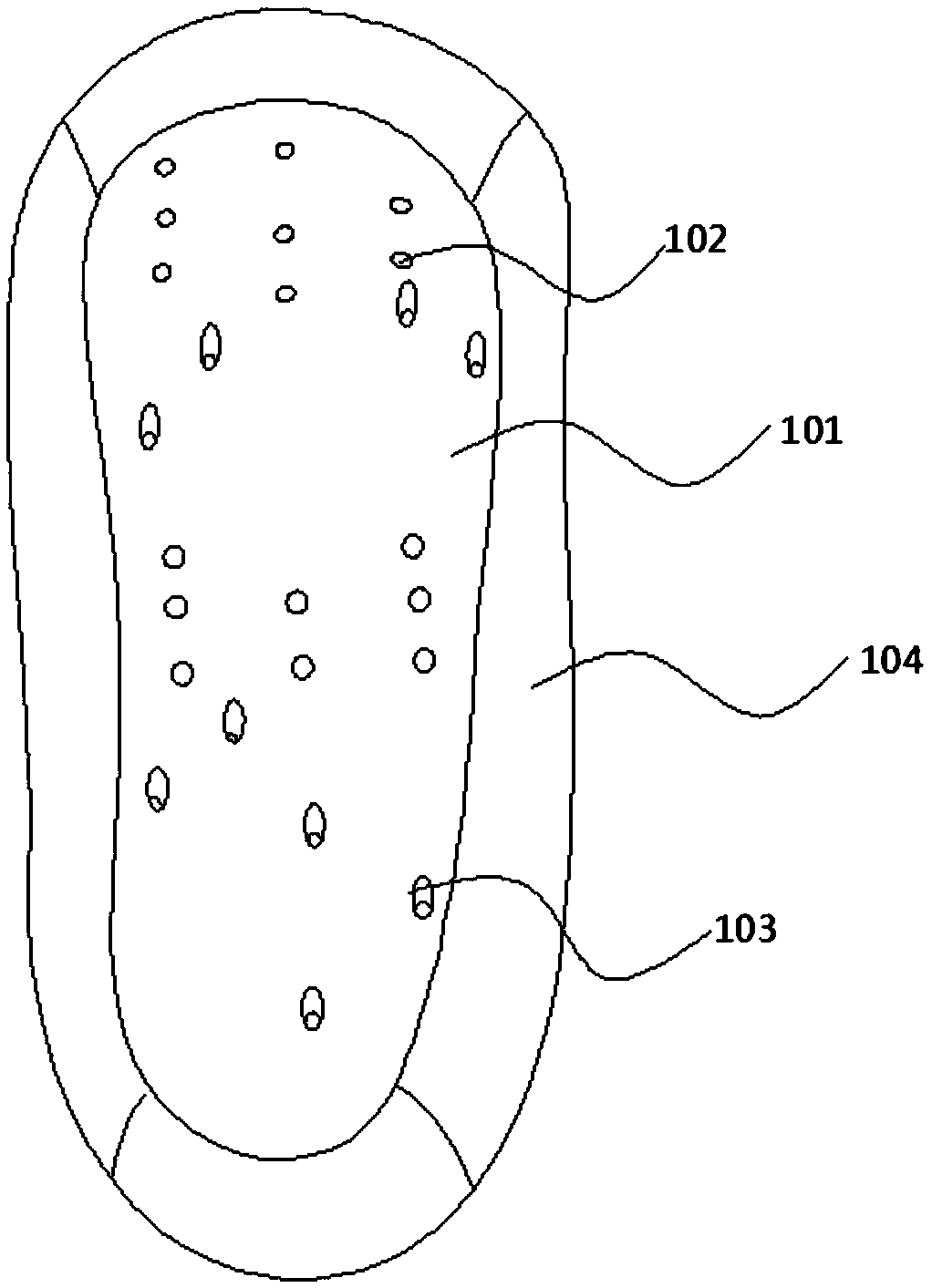 Corrective anti-bacterial grapheme self-cleaning insole and preparation method thereof