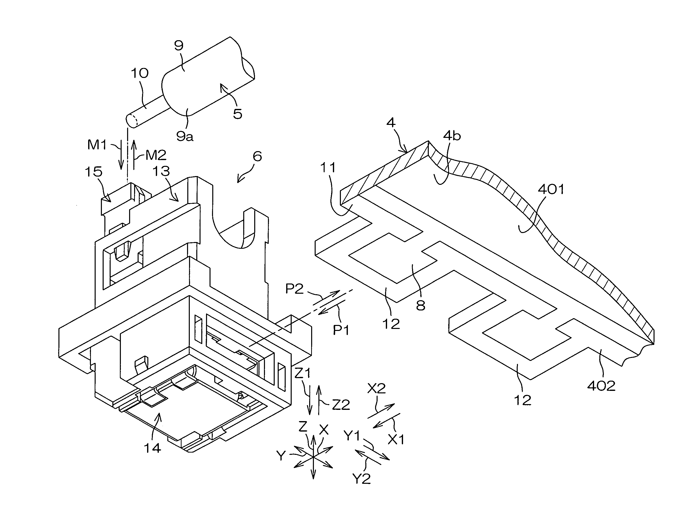 Electric connector and connection structure for electric connector