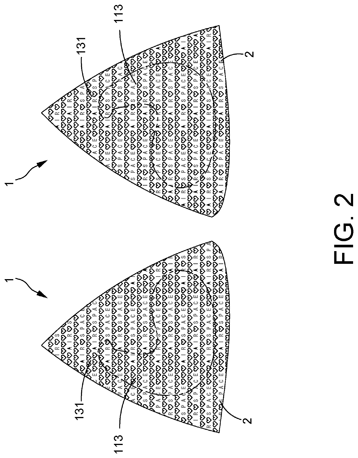 Bra cup structure