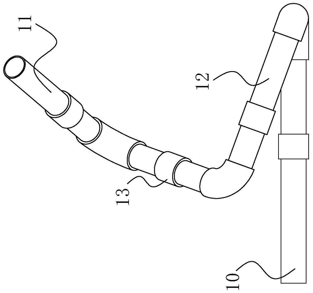 Multi-section hinge type flexible heat pipe