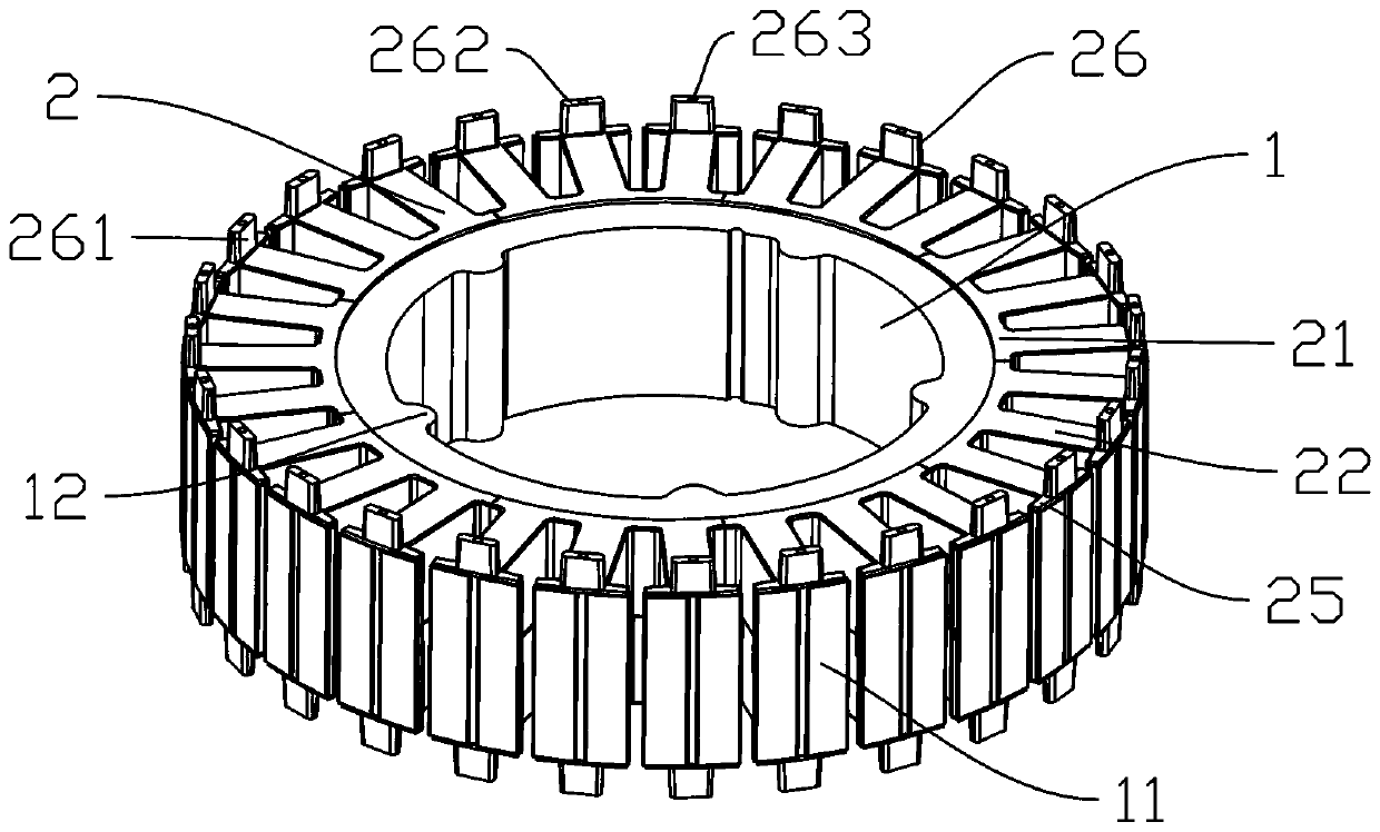Stator assembly of outer rotor motor