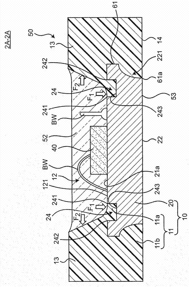 Molded package for light-emitting device and light-emitting device using the same
