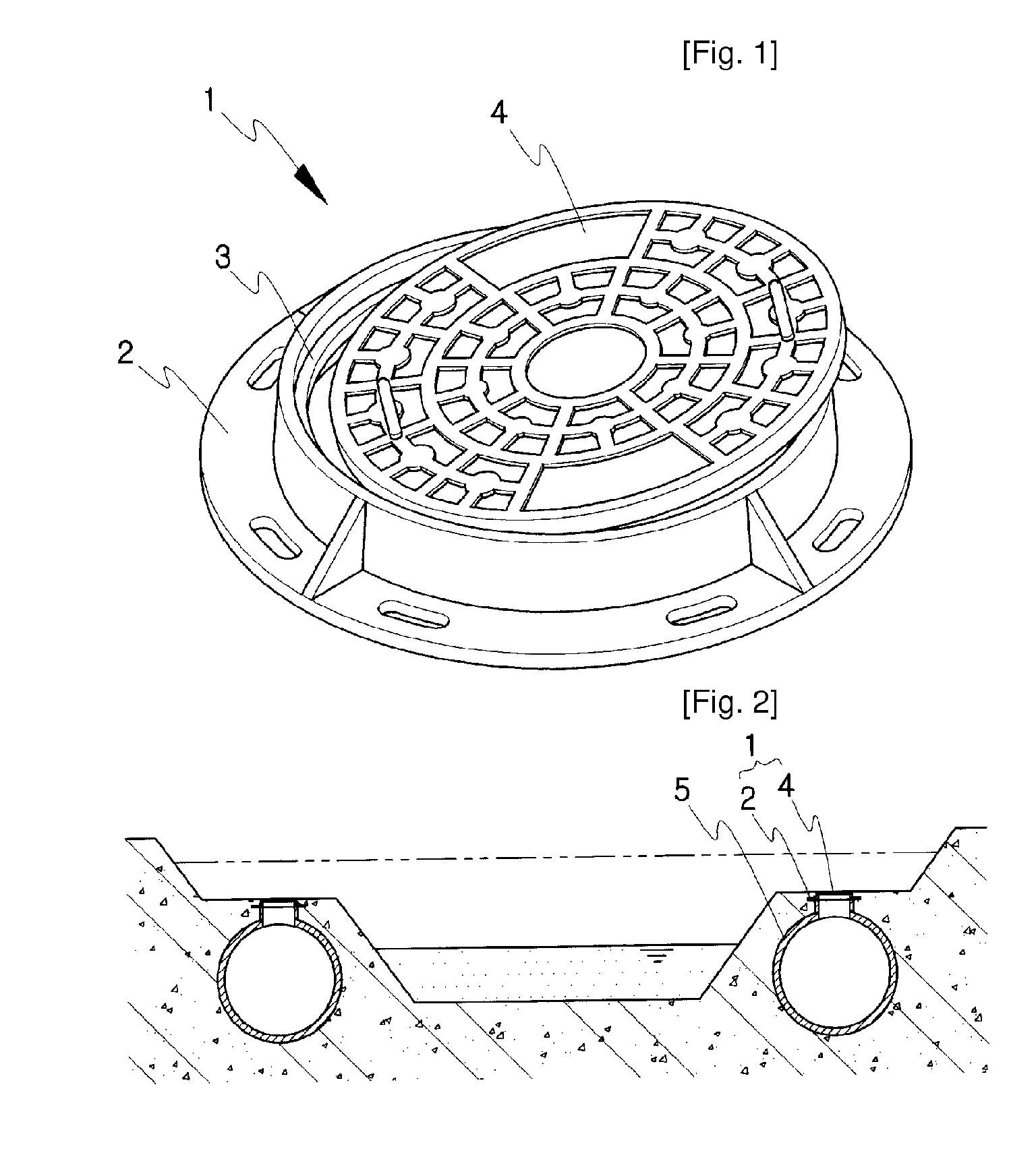 Manhole with locking device