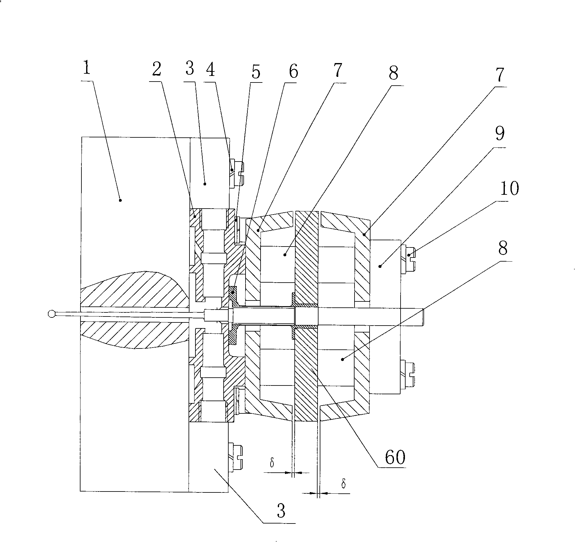 Clamping apparatus for wire-electrode cutting to process operation air gap of servo valve torque-motor