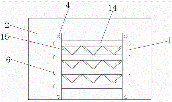 High-strength vibration-resistant building wall connecting framework