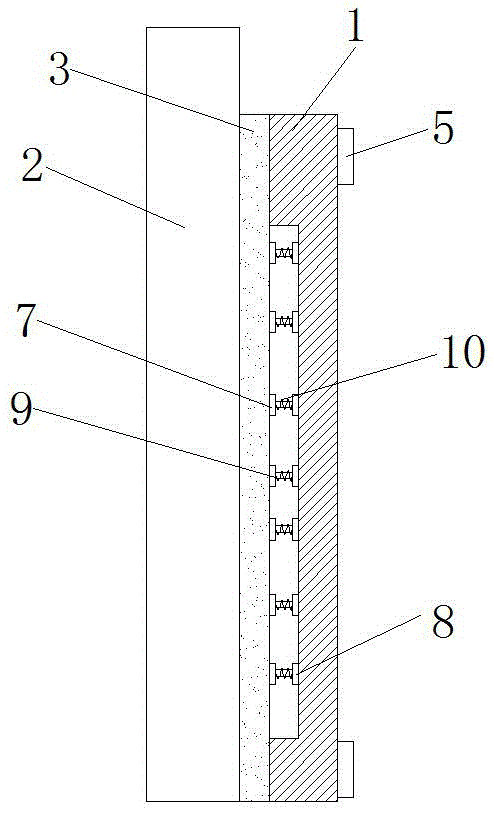 High-strength vibration-resistant building wall connecting framework