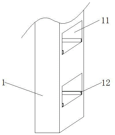 High-strength vibration-resistant building wall connecting framework