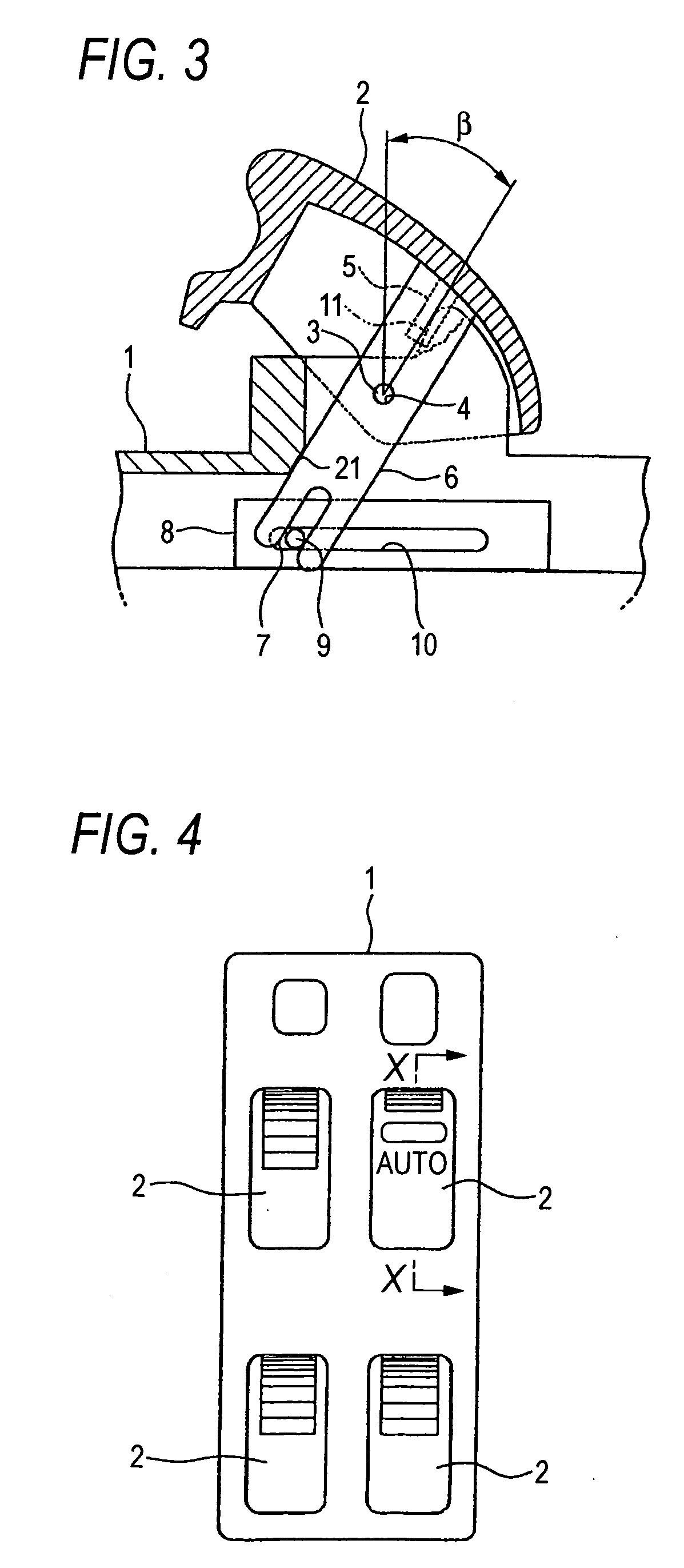 Power window switch apparatus