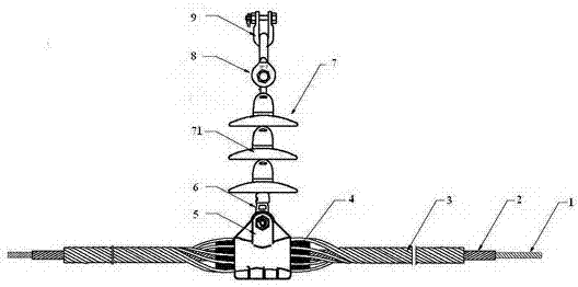 Suspension hardware fitting for optical phase conductor