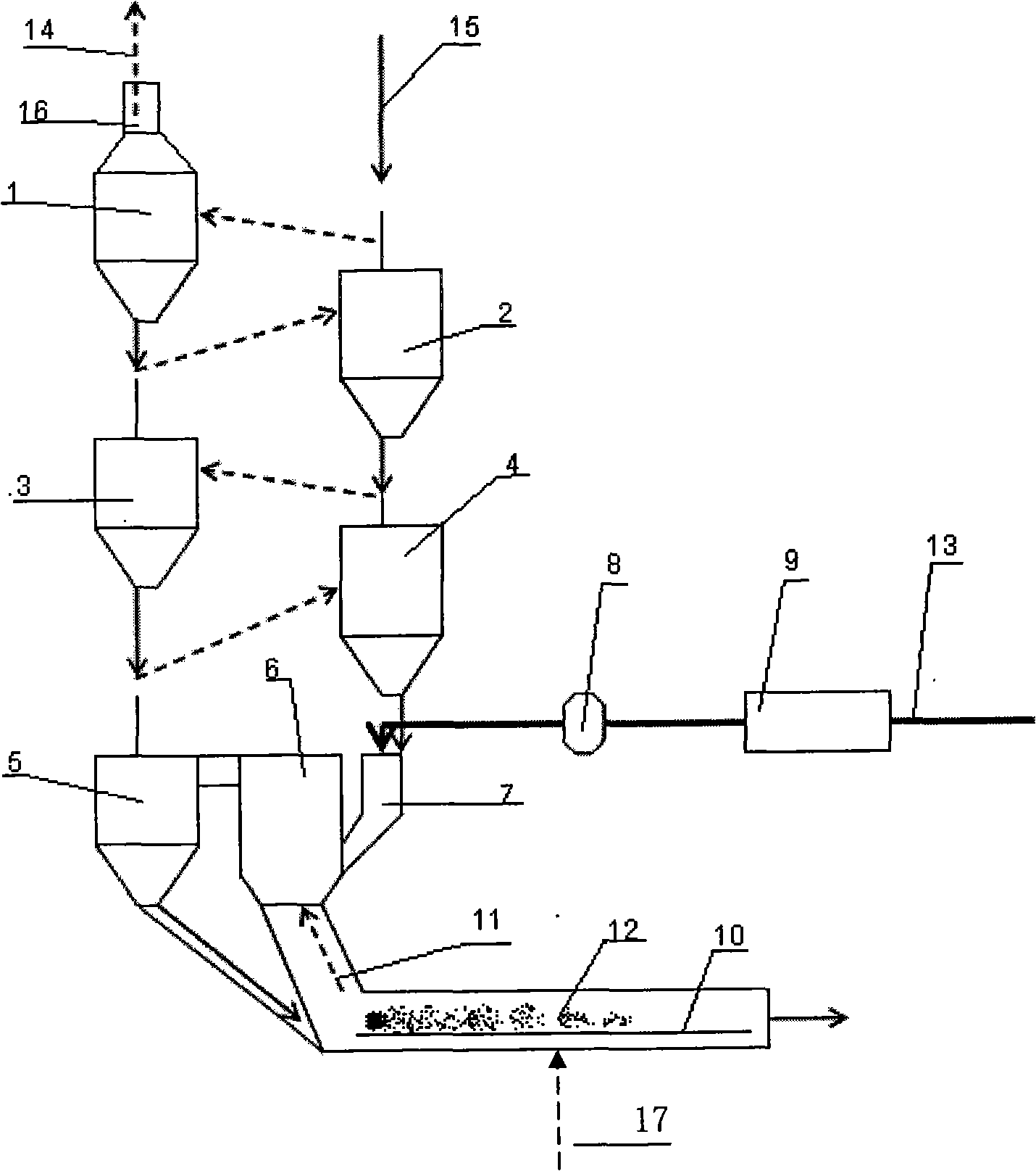 Method for producing active pulverized lime by utilizing coal gas to calcine limestone through suspended state pre-heating decomposing furnace
