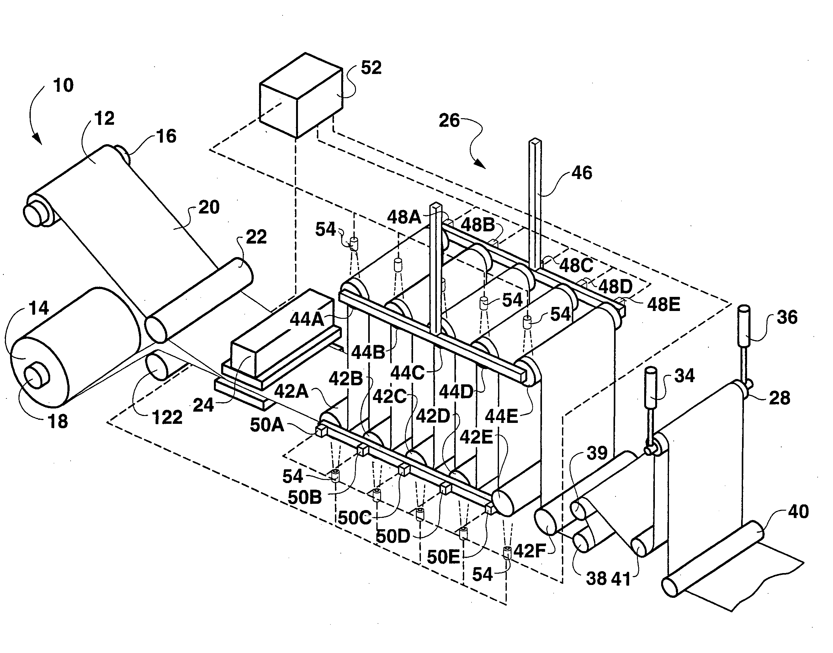 System and process for controlling the deceleration and acceleration rates of a sheet material in forming absorbent articles