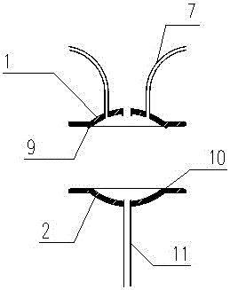 Post-grouting prestressed concrete hollow pile and its manufacturing method