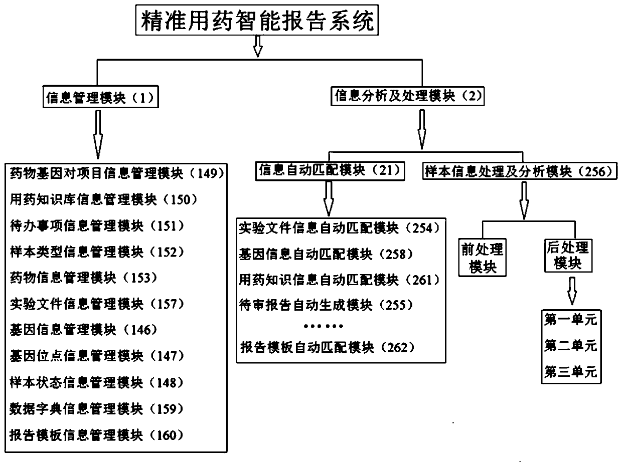 Method for semi-automatically generating gene testing report for guiding accurate medicine taking