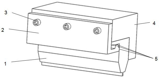 Screw-hole-free hot pressing head locking jig