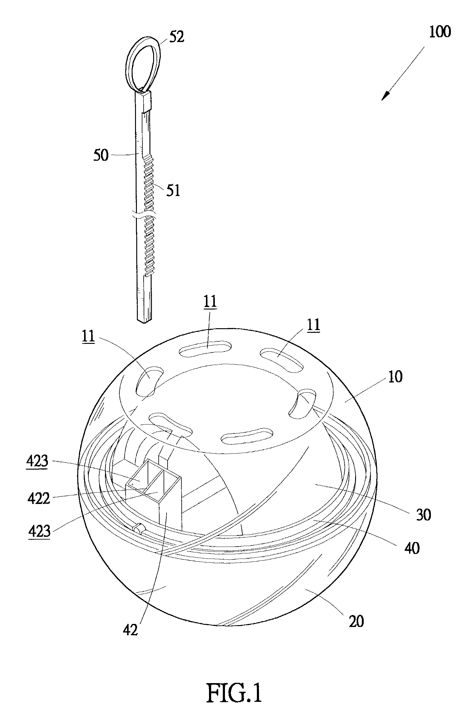 Actuating device of wrist exerciser