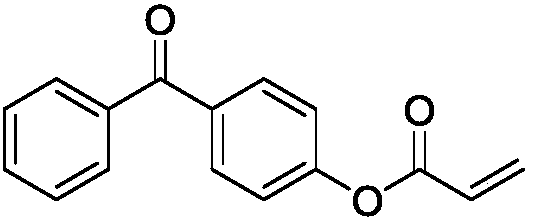 Benzophenone derivative photoinitiator and preparation method thereof