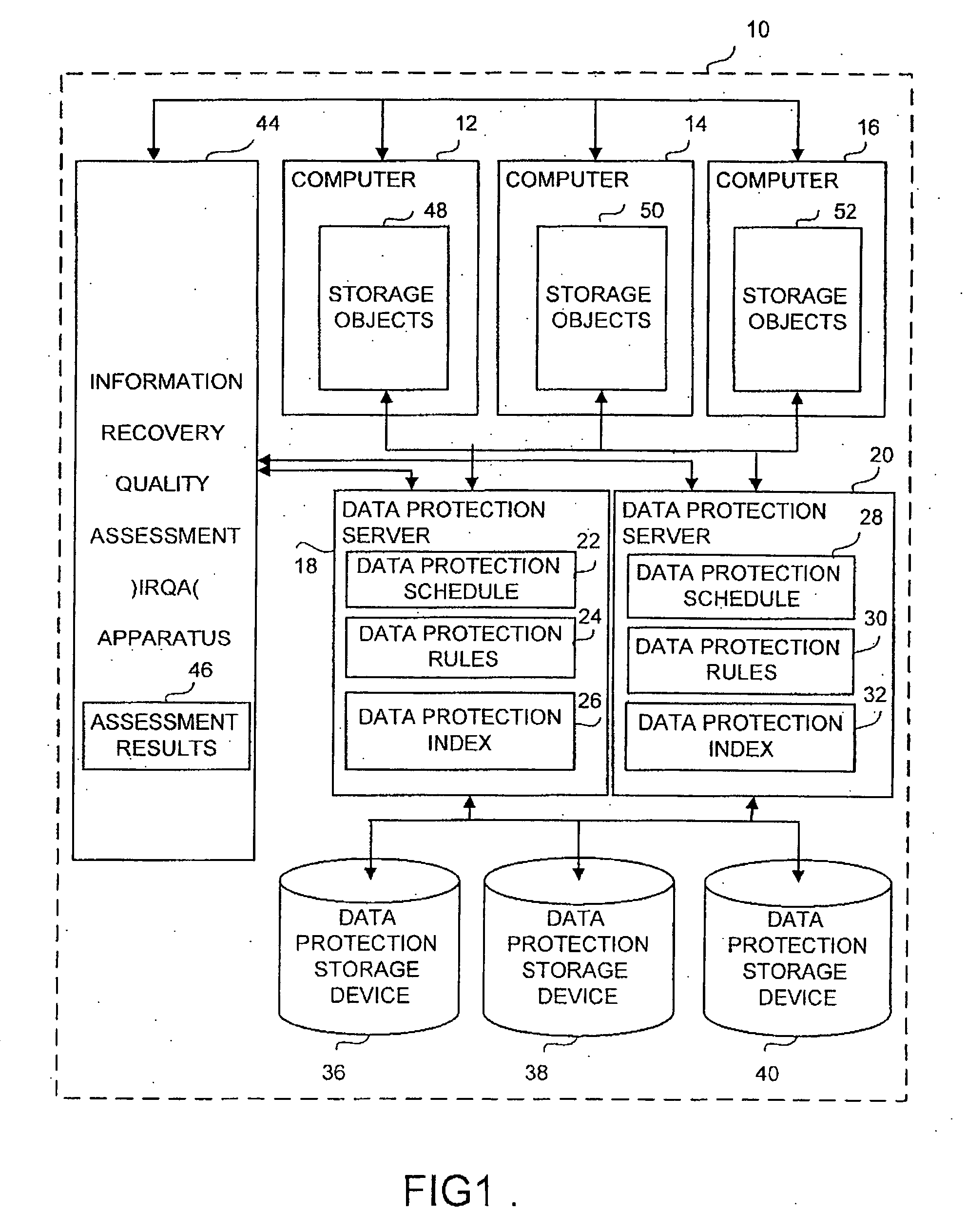 Apparatus and method for information recovery quality assessment in a computer system