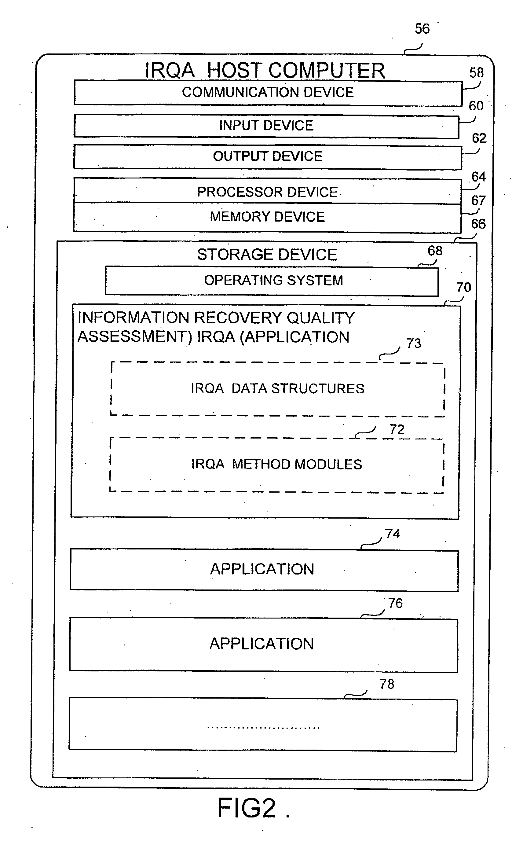 Apparatus and method for information recovery quality assessment in a computer system