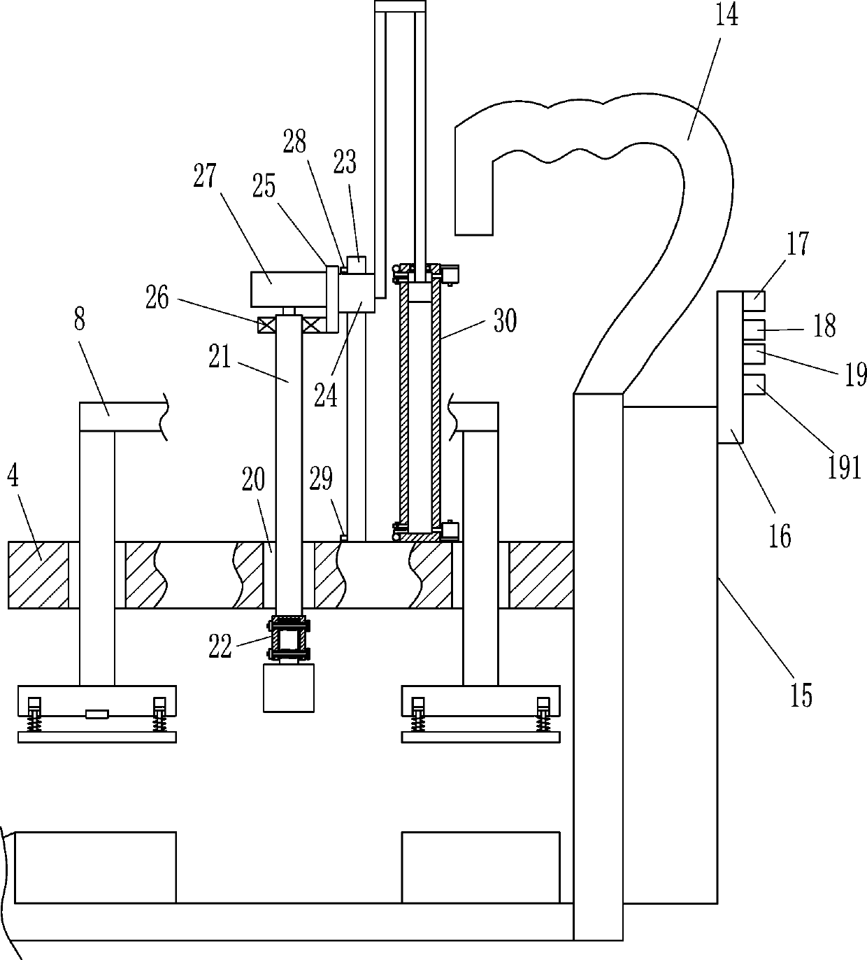 A portable workpiece tapping machine