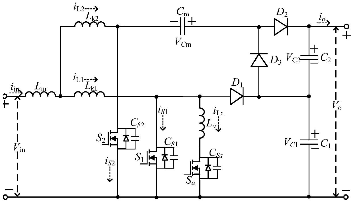 Non-isolated soft switching DC-DC converter with low current ripple and high voltage gain