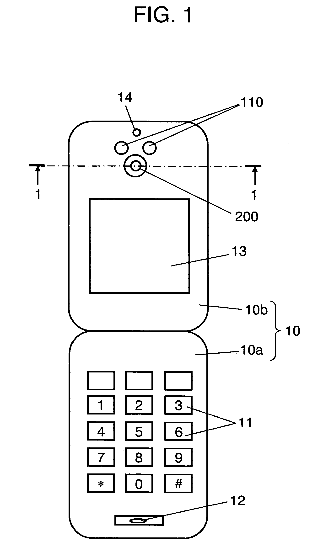 Eye image capturing device and portable terminal