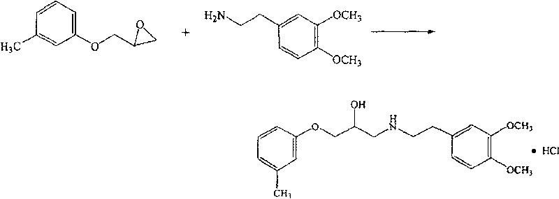 Method for refining bevantolol hydrochloride