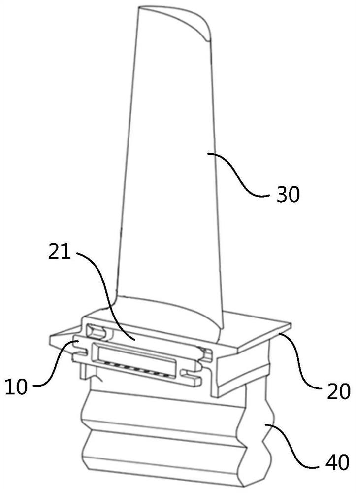 Turbine blade margin plate damper, turbine blade and aero-engine