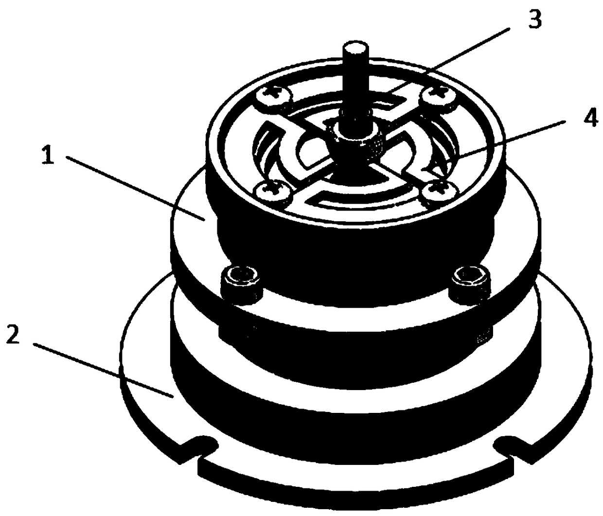 Quasi-zero stiffness vibration isolator with positive and negative stiffness in parallel connection