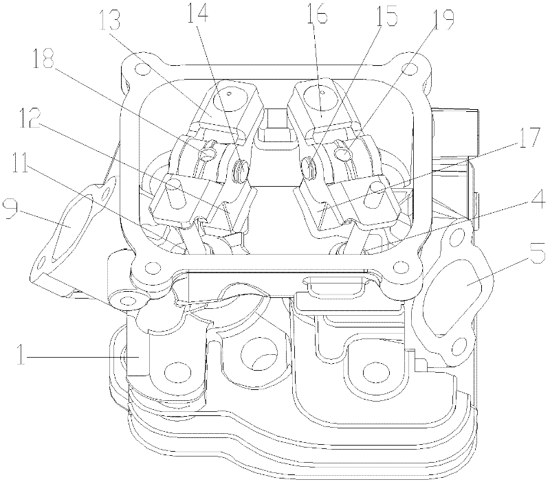 Cylinder end with multi-spherical surface combustion chamber and gasoline engine thereof