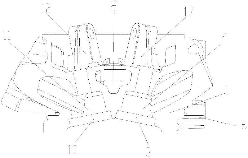 Cylinder end with multi-spherical surface combustion chamber and gasoline engine thereof