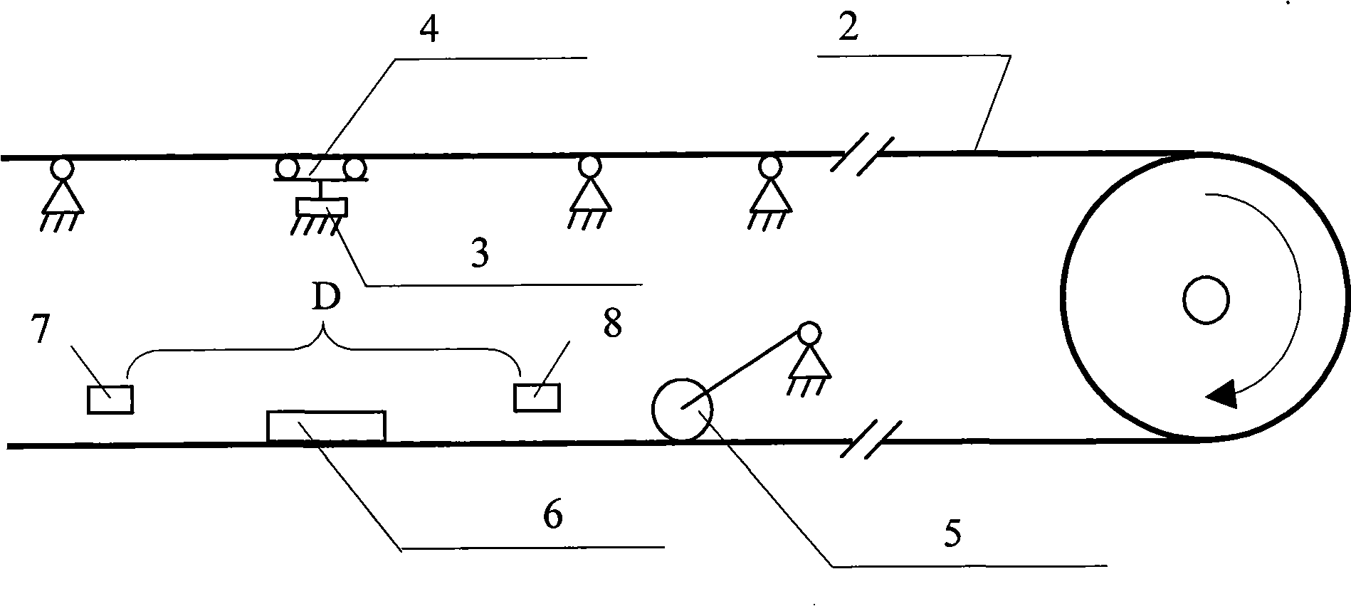 Belt balance weighing subsection decortication method