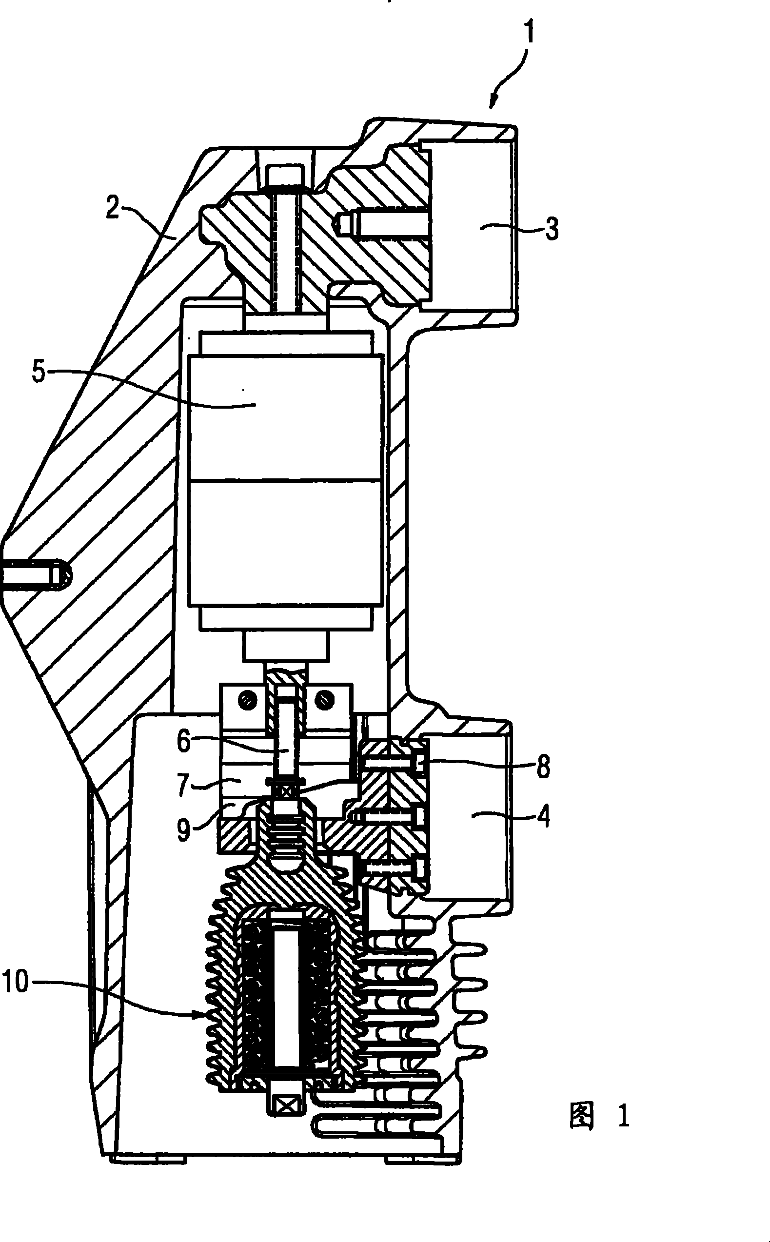 Insulating switching rod with a contact pressure arrangement comprising a plurality of helical compression springs wound in opposite senses