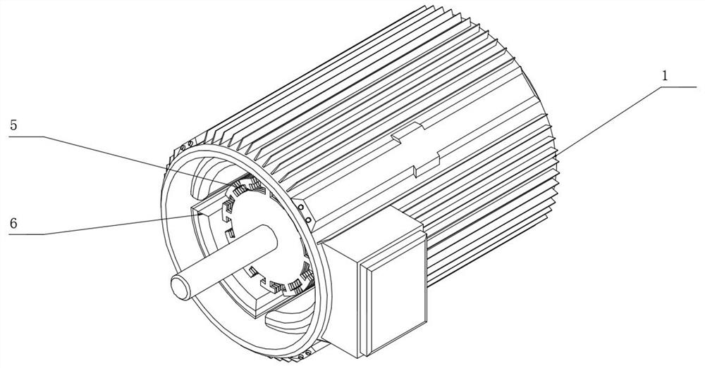 A drive motor braking mechanism for cnc machining center