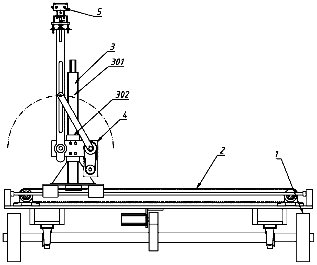 Radar detection device for tunnel initial construction