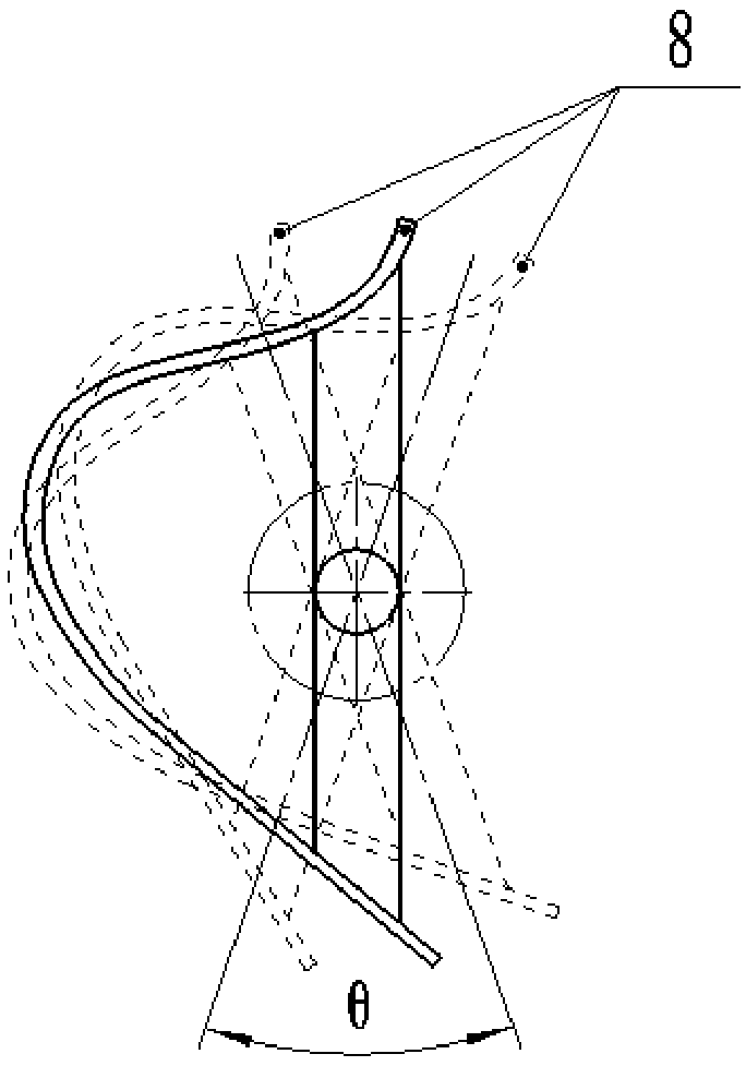 Crank floating type hatch door actuating mechanism