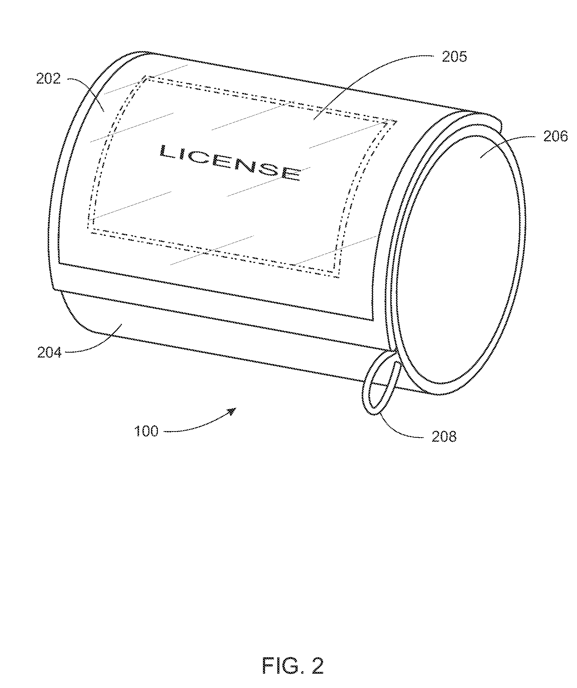 Sports Wristband With Layered Transparent Pockets