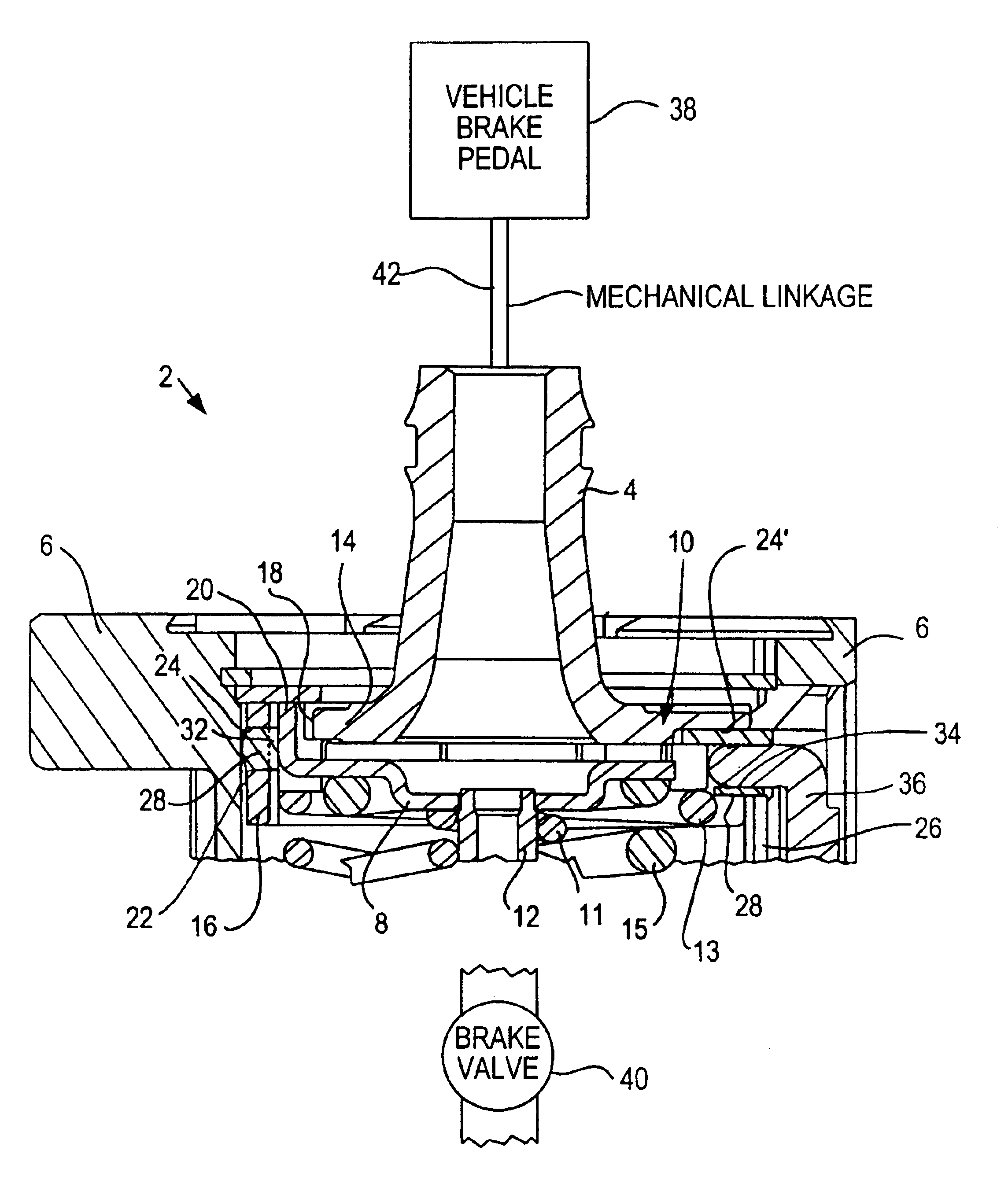 Actuating device for a brake unit of an electronically controlled vehicle brake system