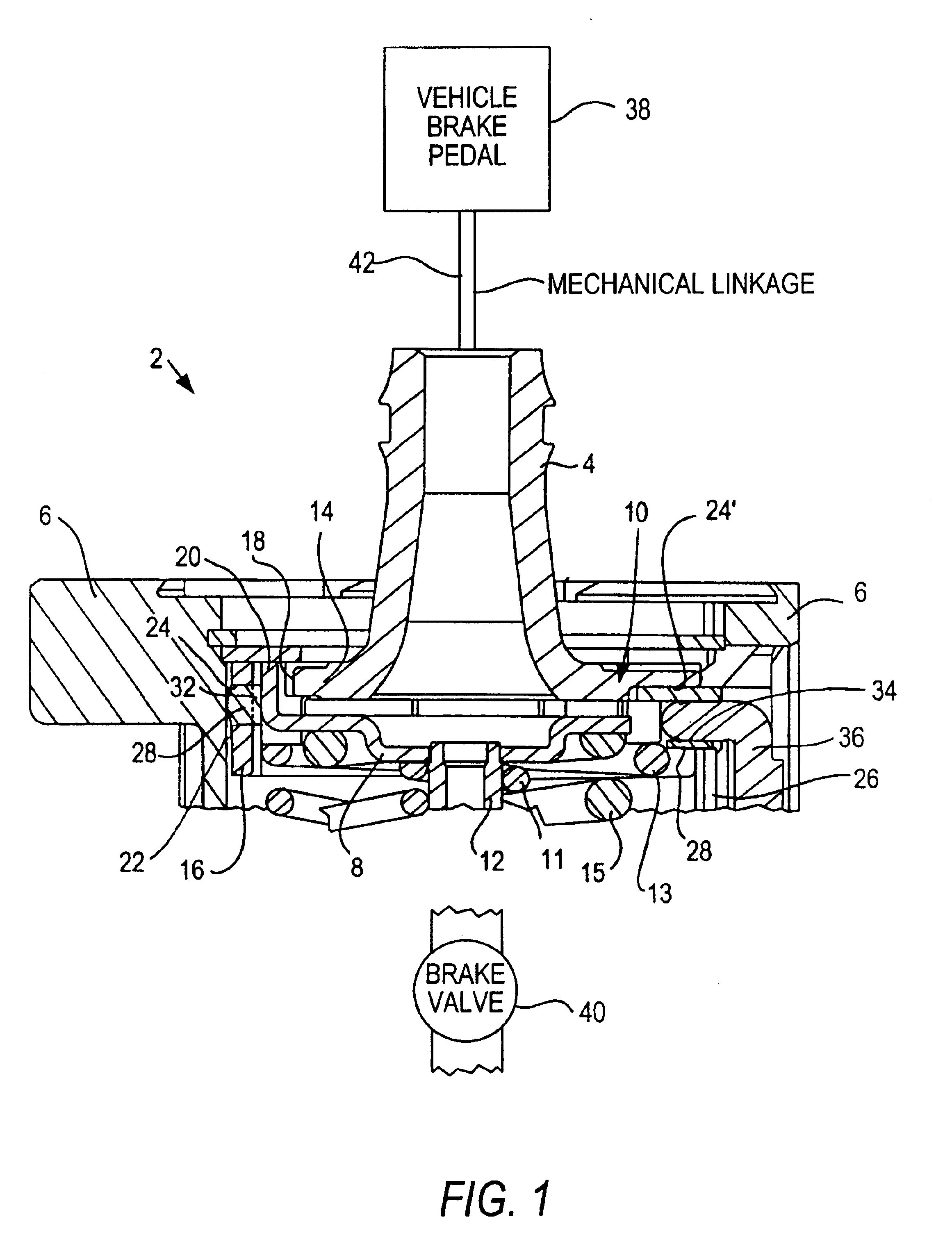 Actuating device for a brake unit of an electronically controlled vehicle brake system