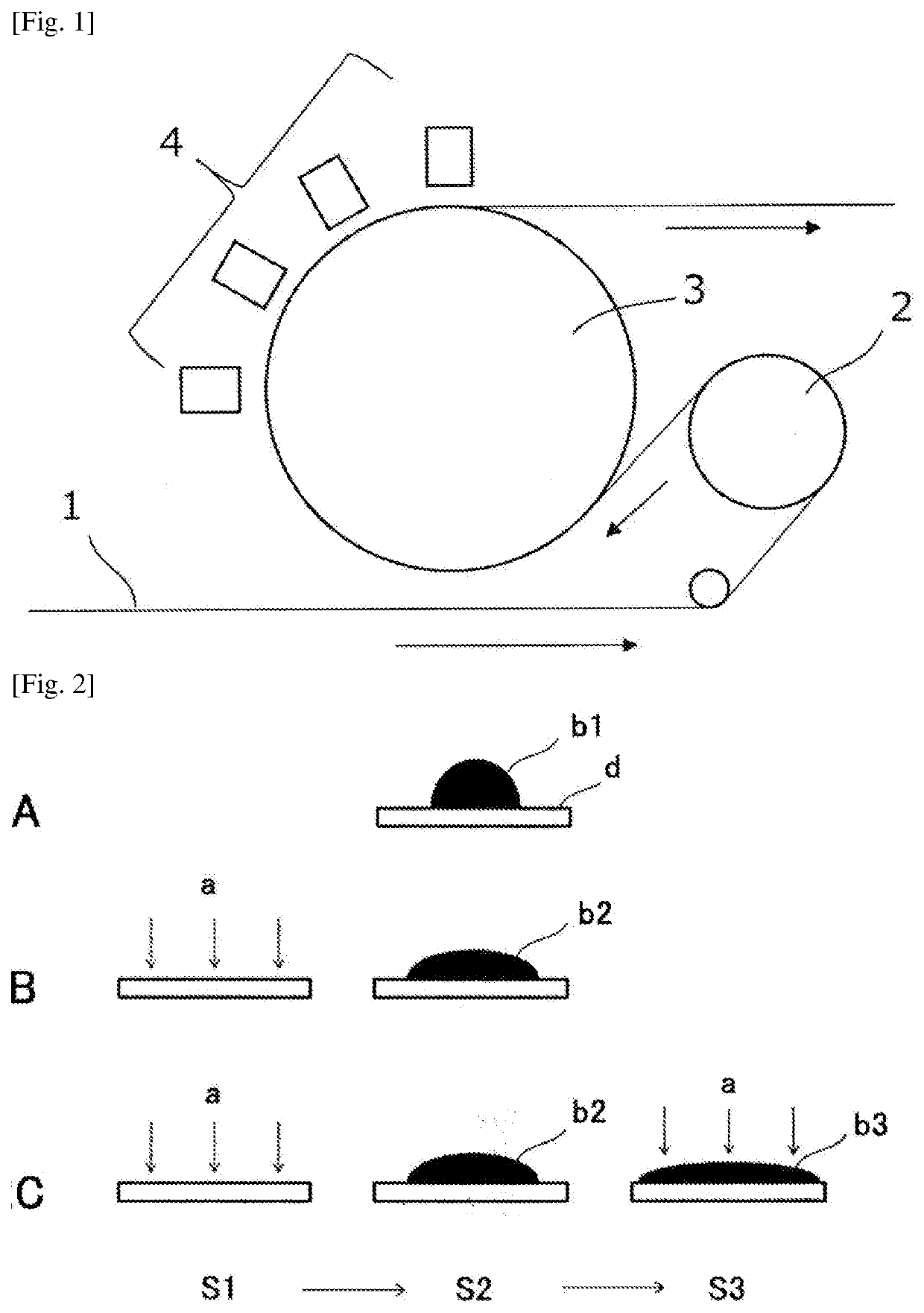 Method for applying ink and method for producing wallpaper