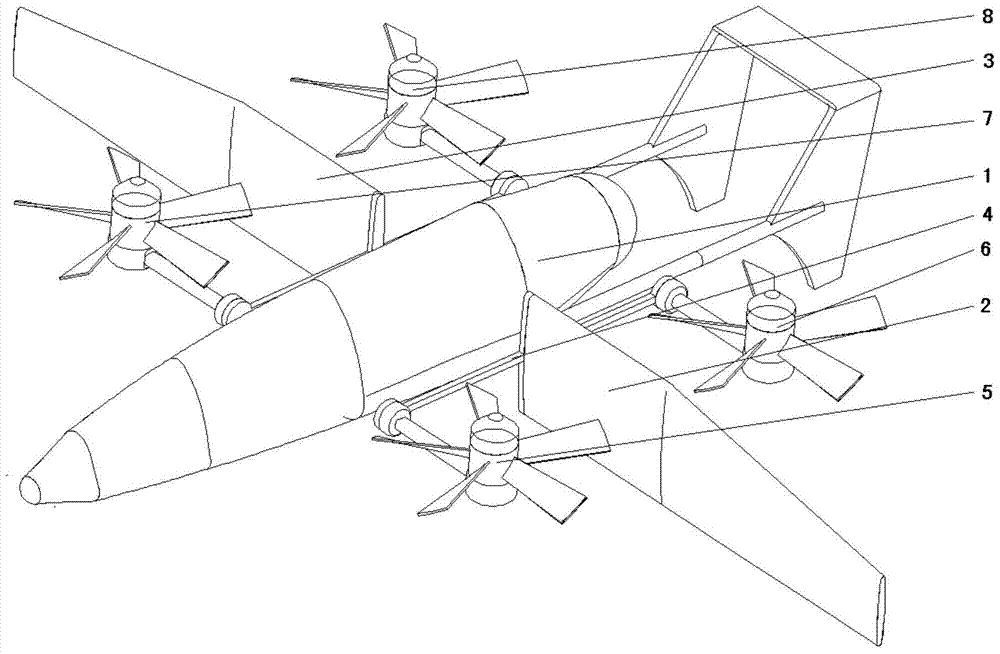 A tilting quadrotor aircraft
