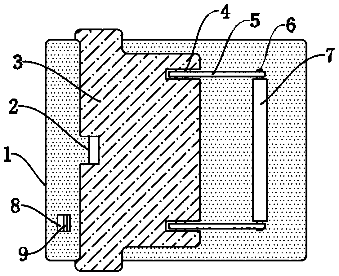 Assembled accounting bill clamping device conveniently used for bill arrangement