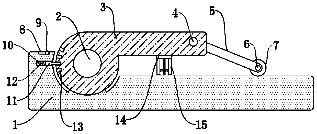 Assembled accounting bill clamping device conveniently used for bill arrangement