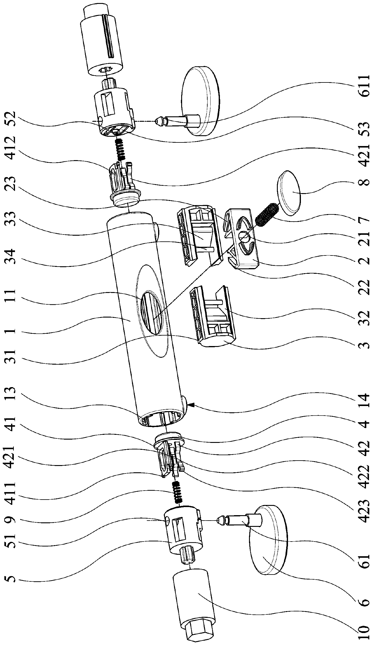 Closestool cover plate mounting structure