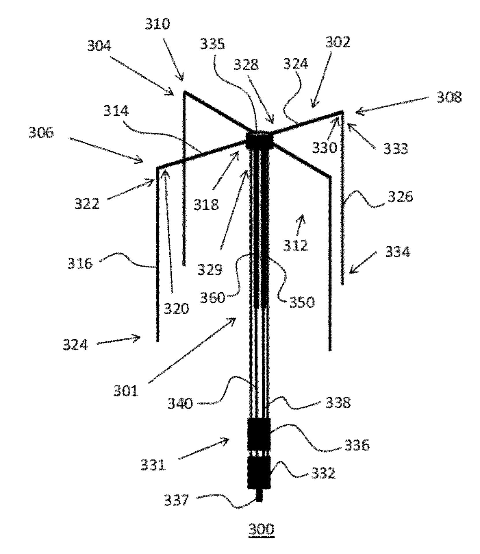 Inverted-U Crossed-Dipole Satcom Antenna
