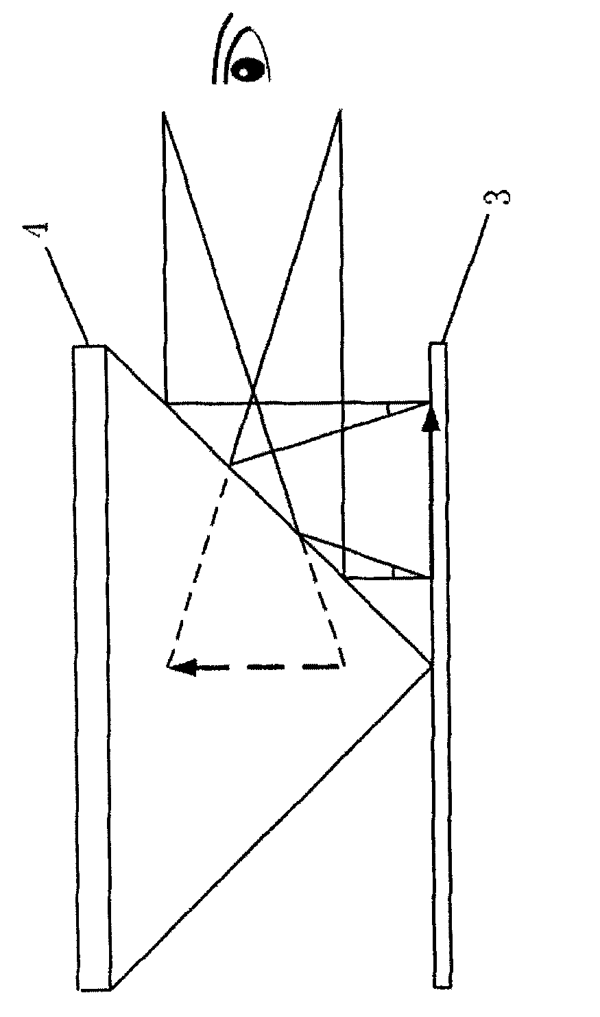 Adjustable 360-degree three-dimensional display device based on three-dimensional image space