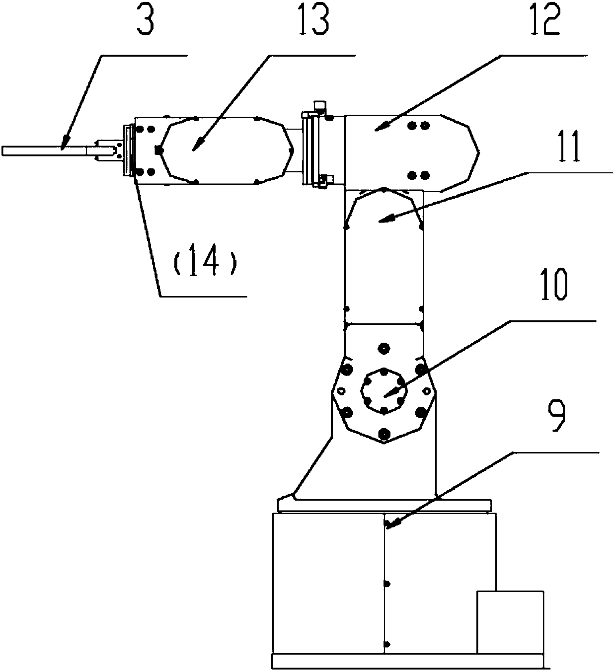 Six-degree-of-freedom teaching robot