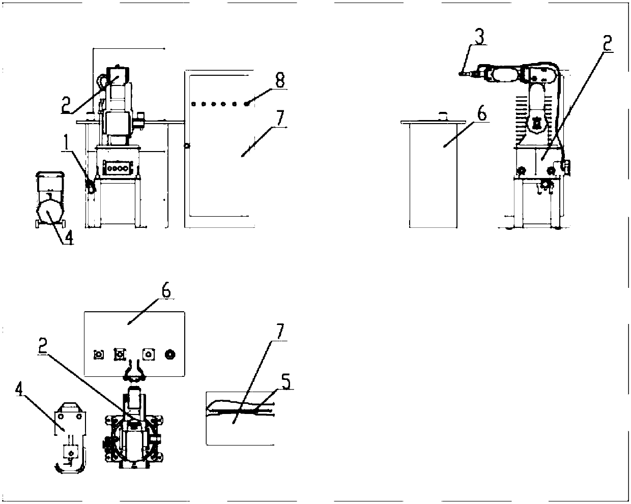 Six-degree-of-freedom teaching robot