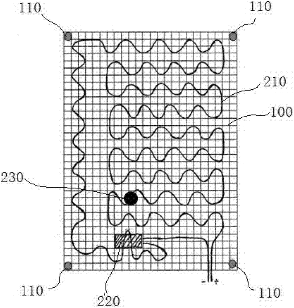 Foaming body with heating device and producing process of foaming body