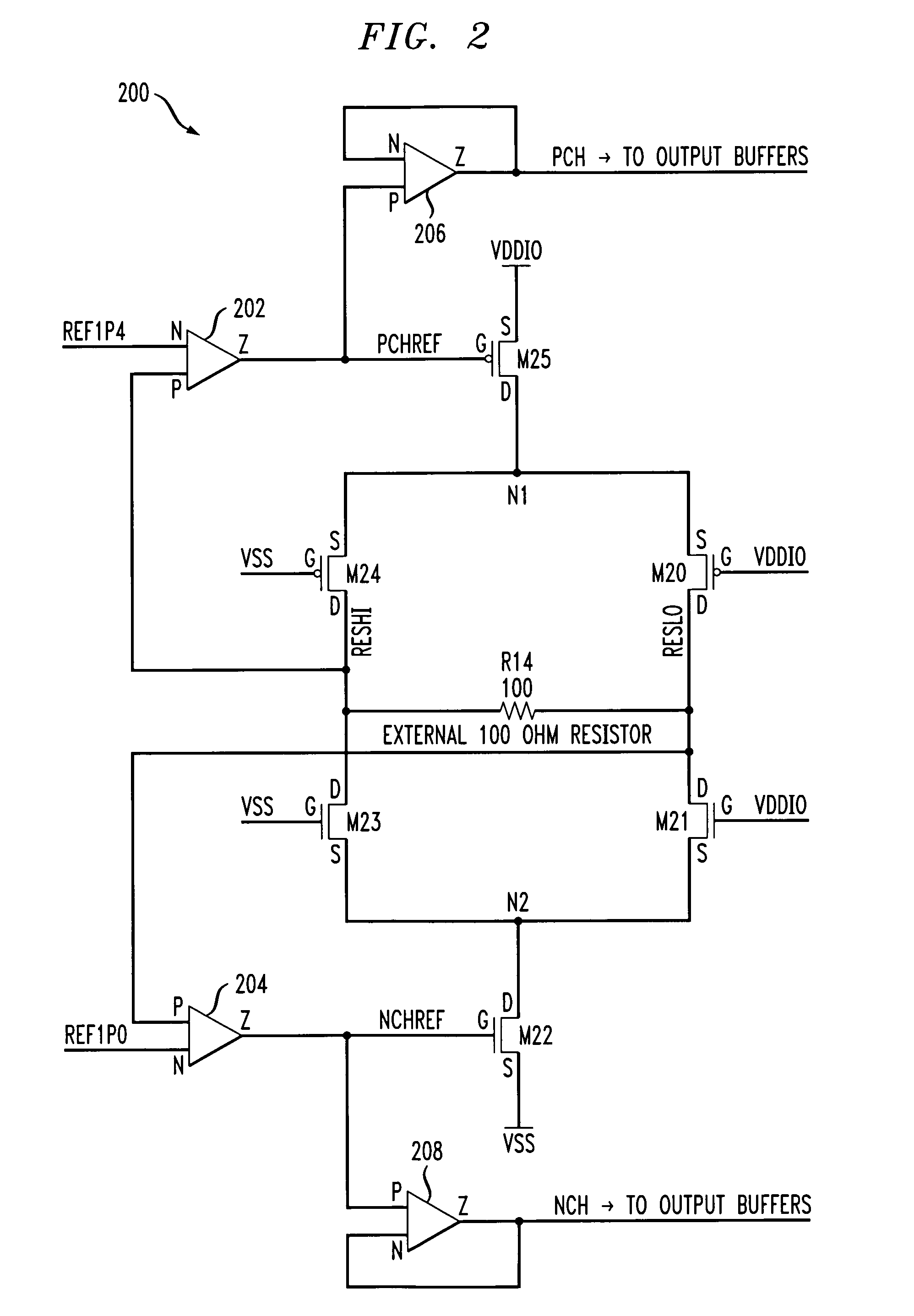 Differential buffer circuit with reduced output common mode variation